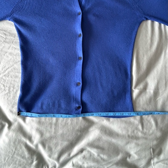 GAP Women's Royal Blue Cardigan Size Small & Tall - Picture 12 of 16